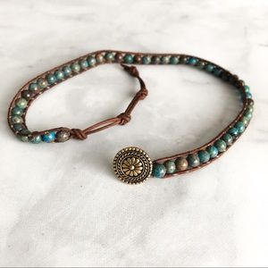 Earthy Bead Wrap Bracelet